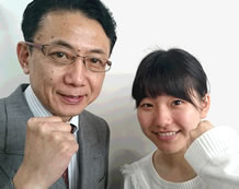 糟屋 喜奈さんと杉山教室長