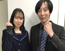 小西川渚さんと渡辺先生