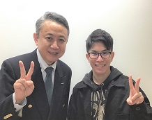 大河純誠君と教室長