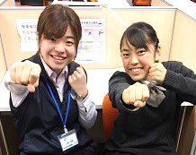 齋藤由奈さんと竹越先生