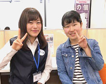 石川遥さんと鈴木莉奈先生