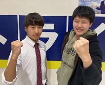 丹羽壮太君(一宮南高等学校卒)と杉本先生