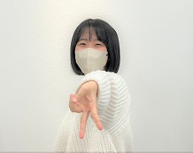田口明奈さん(岩倉中出身)