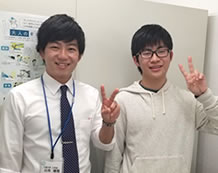 田中裕貴君と山本先生