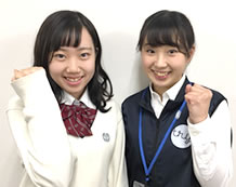 東宮 風花さんと担当講師の石原先生