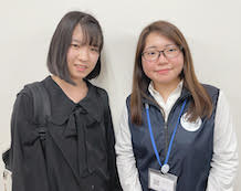小林 紗奈さんと担当講師の髙阪先生