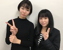 松金 千夏さんと担当講師の長谷川先生