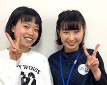 久保田 彩香さんと担当講師の石原先生