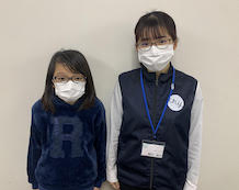 大川 瑠海さんと担当講師堀口先生