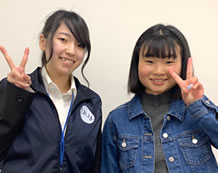 柴田 侑希さんと担当講師の服部先生