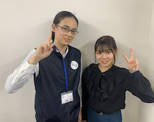 中原 美穂さんと担当講師の尾関先生