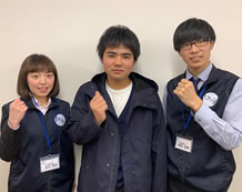 坂口 瑠輝くんと担当の北川先生・神谷先生