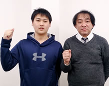 松阪校_川崎泰輔さんと瀬木和憲先生_豊橋技術科学大学合格★