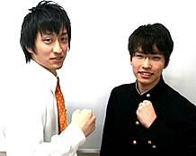 竹内先生と丹羽大樹君
