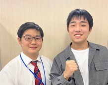 村田崚成くんと竹内講師