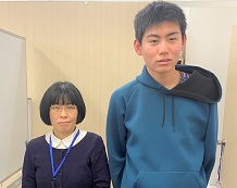 吉尾康一くんと五十嵐講師