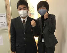 塩濱くん(左)と釣先生(右)