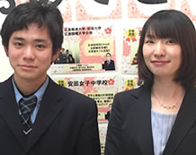 生徒の瀧下 瑞貴くんと講師山口 涼講師