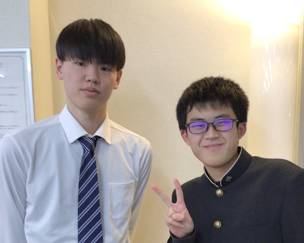 中村先生と李君