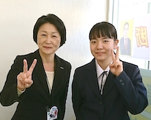 西谷柚香さんと田中教室長