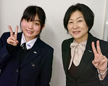 平尾葵さんと田中教室長