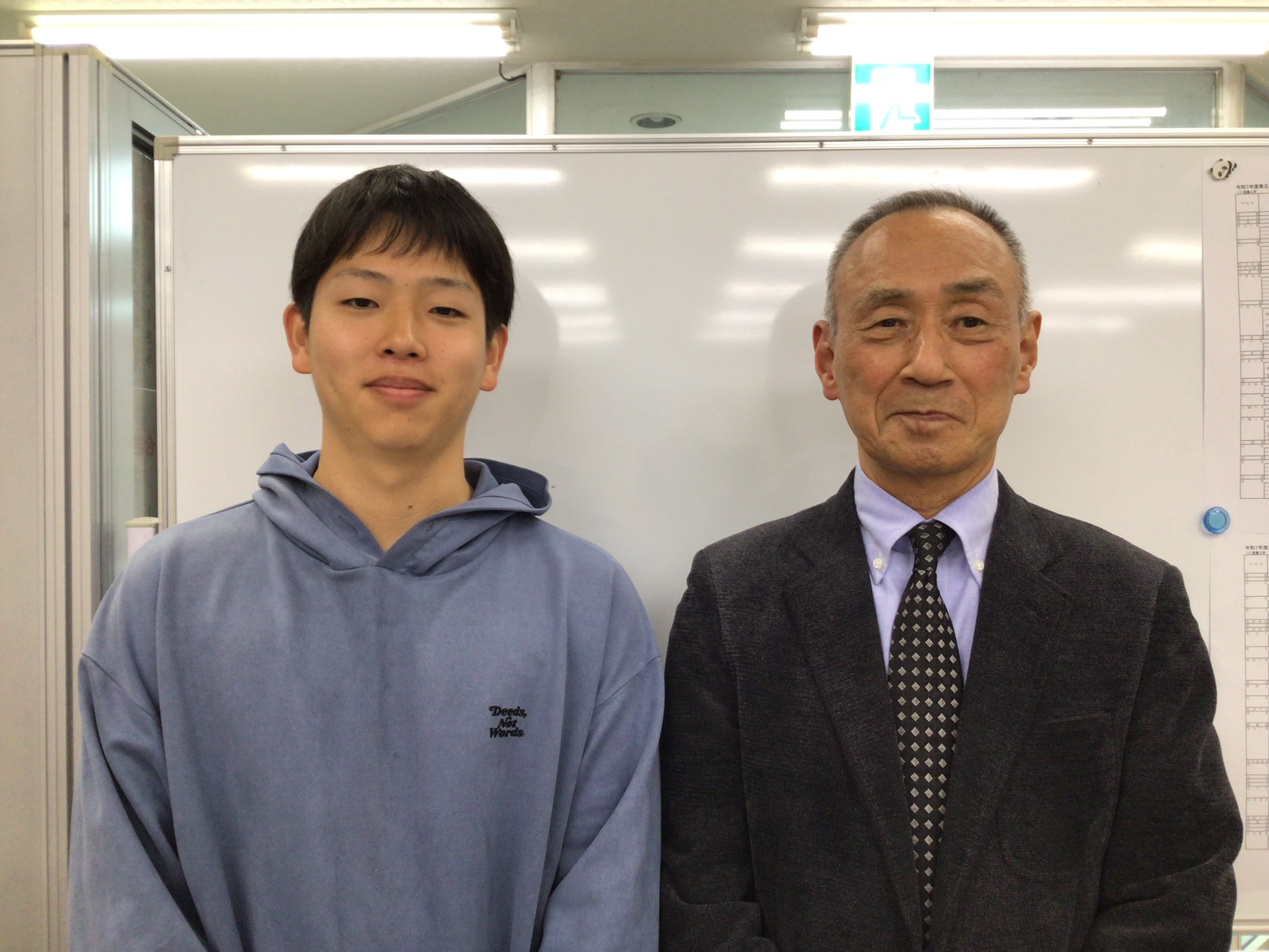長友君と岡本先生