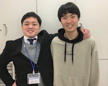 大室勇人さん(屋代高校卒)と横川先生