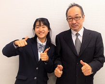 松波純仁先生と梅原志穏さん