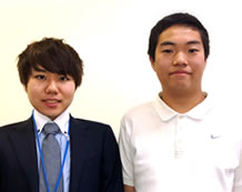 髙木くん(中3)と北澤先生(麻布十番校)