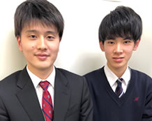岡村くん(中2)と筒井先生(麻布十番校)