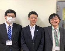 丸岡先生と柳澤君と土ヶ内先生