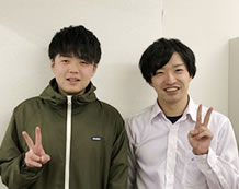 岡田くんと先生。共に医療の道を目指すパートナーに。