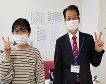 千原優里佳さんと加藤教室長