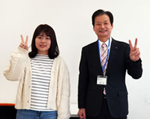 岩月香歩さんと加藤晃教室長
