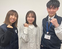 田本凜子さんと牟田先生・井上先生
