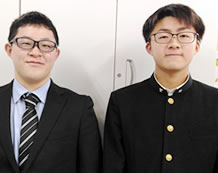 鈴木先生と齋藤心護君(山形工業高校)