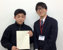 高瀬新太さんと生駒先生