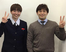 合格おめでとう!(教室長と)