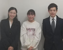 岩崎 奈々花さんと三好先生・柴田先生