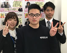 田頭龍平さんと廣澤先生・野田先生