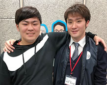 上田君と講師の佐野先生がっちり二人三脚で見事合格