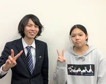稲葉明郁さんと尾崎先生