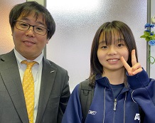 千葉教室長、山口陽菜乃さん