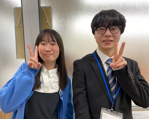 山角奈々さんと佐藤先生