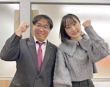 千葉教室長と田中瑞依菜さん
