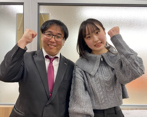 千葉教室長と田中瑞依菜さん