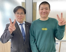 千葉教室長と佐々木優太朗くん