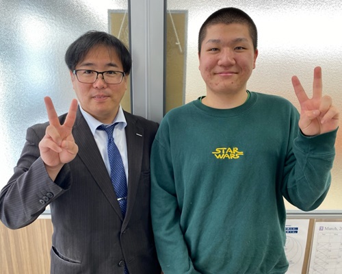 千葉教室長と佐々木優太朗くん