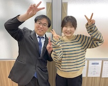 千葉教室長と磯貝希歩さん