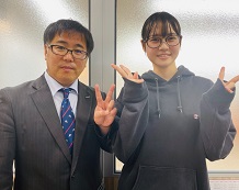 千葉教室長、若林幸奈さん